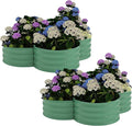 Garvee 2 Pack Galvanized Raised Garden Bed, Outdoor Planter Box by Garvee