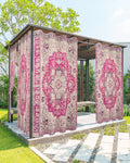 Pink Bohemian Outdoor Curtains for Patio Waterproof, Grommet Privacy Curtain by Unknown