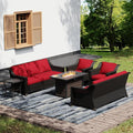Joyside Wicker Patio Furniture Sets, 6 Pieces Upgraded Large Size Outdoor by Joyside