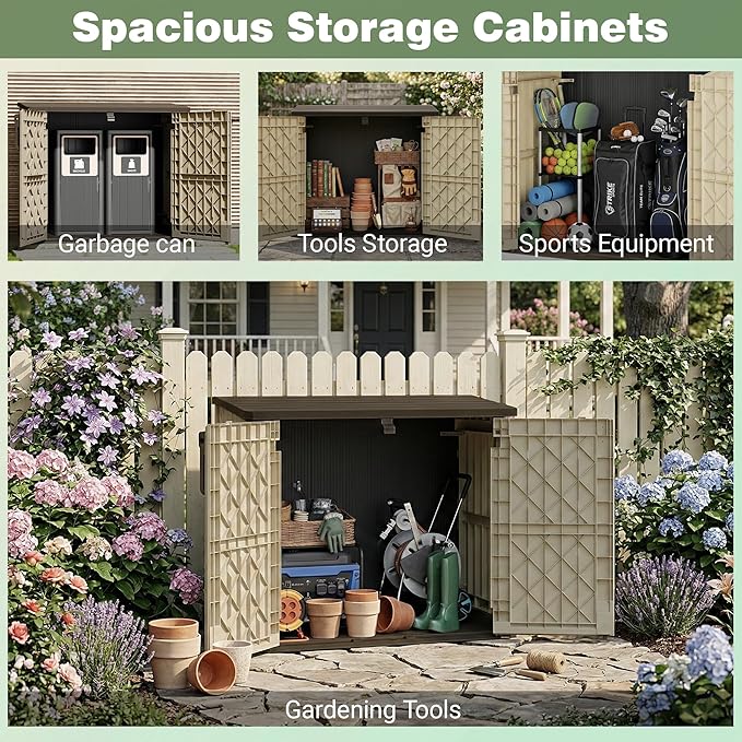 LHBcraft Waterproof Outdoor Storage Box 36 Cu Ft - Image 5