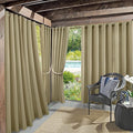 Sun Zero Marina Indoor/Outdoor UV Protectant Energy Efficient Grommet Curtain by SunZero%E2%84%A2