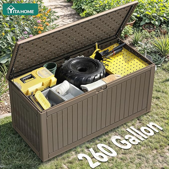 YITAHOME 260 Gallon Large Deck Box - Image 6