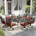 Sophia and William Swivel Outdoor Patio Dining Set by SophiaWilliam