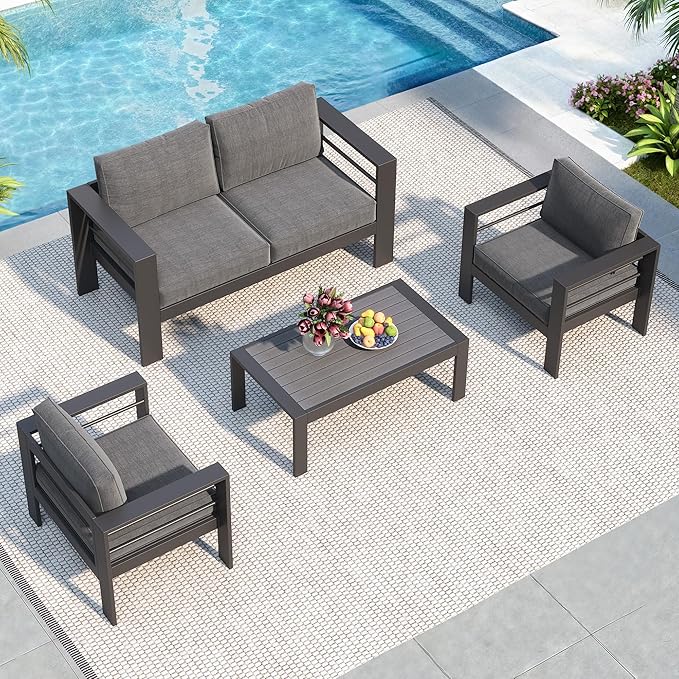 Solaste Aluminum Patio Furniture Set - Image 2