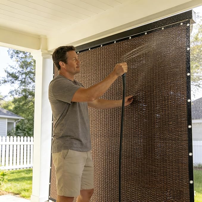 EMERIT 90% Shade Cloth Sun Shade Fabric Privacy Screen Shade Cover - Image 5