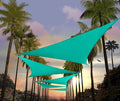 Amgo Custom Size 15' x 15' x 15' Turquoise Triangle Sun Shade Sail Order to by Amgo
