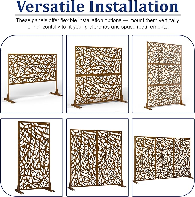 Outdoor Privacy Screen, Freestanding Privacy Fence Panels - Image 5