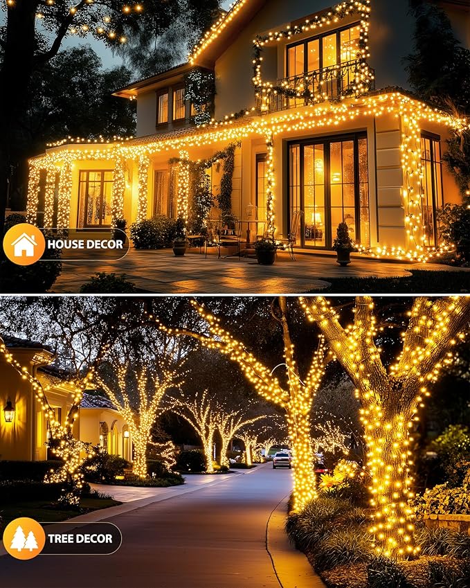 Brightown Solar String Light for Outside, 50Ft 120 LED Solar Lights Outdoor - Image 2
