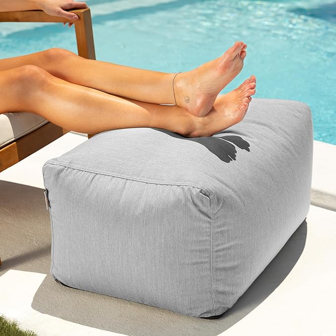 Jaxx Leon Outdoor Bean Bag Ottoman by Jaxx