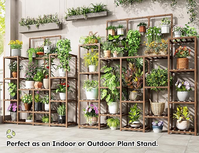 EnHomee 63''H Plant Stand Indoor Tall Plant Stands Outdoor - Image 4