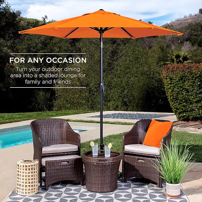 Best Choice Products 7.5ft Heavy-Duty Round Outdoor Market Table Patio Umbrella - Image 3