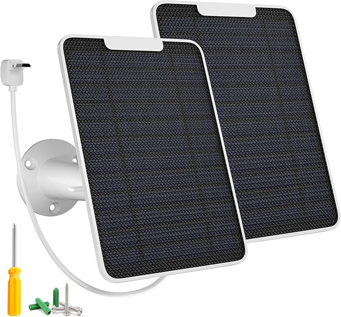 5W Arlo Solar Panel Charger Compatible by FOHOA