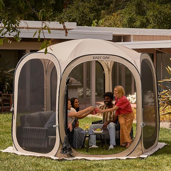 East Oak Screen House Tent Pop-Up, Portable Screen Room Canopy Instant Screen - Image 6