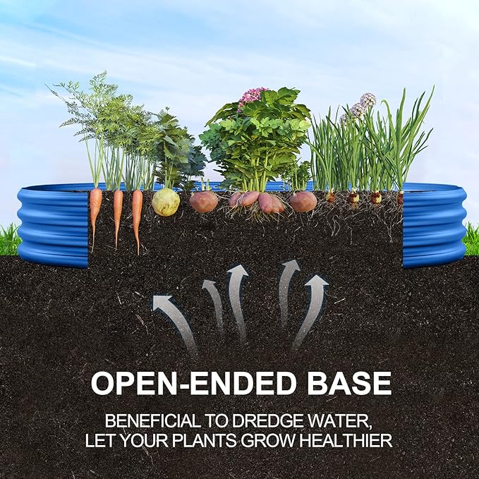 Land Guard Galvanized Raised Garden Bed Kit, Galvanized Planter Raised Garden - Image 3