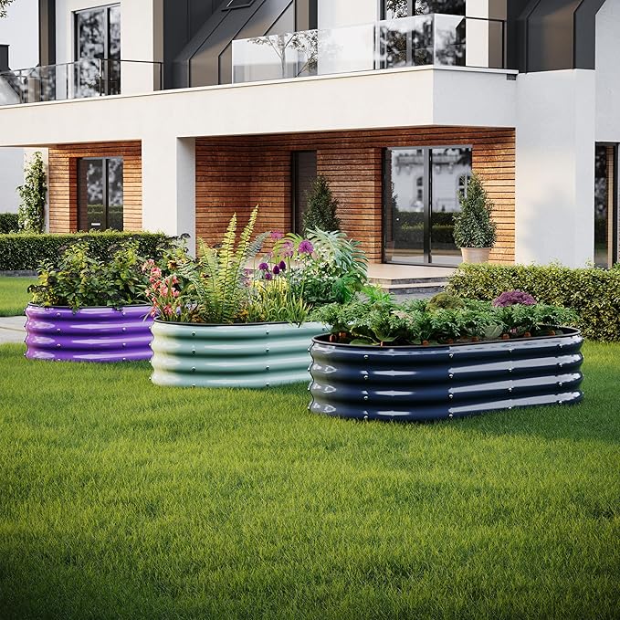 Metal Planter Garden Flower Bed Raised Beds - Image 7