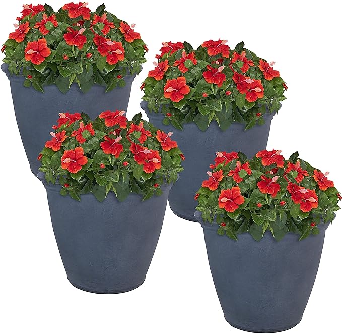 Sunnydaze 20-Inch Anjelica Large Plastic Pot by SunnydazeDecor