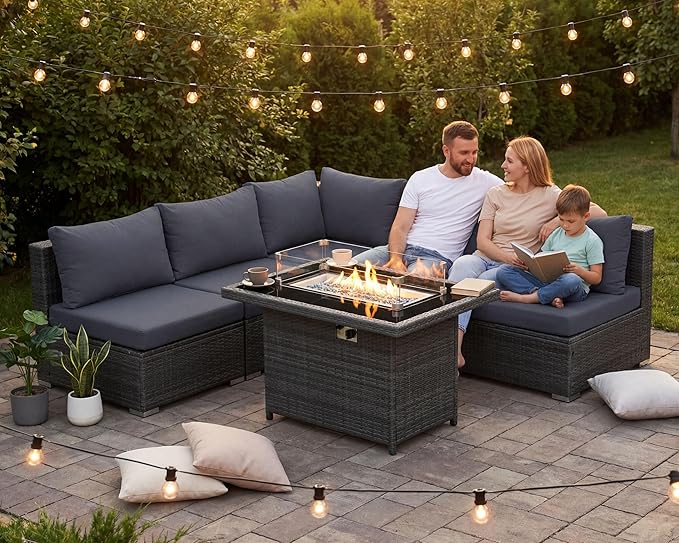 NICESOUL 6 Piece Outdoor Patio Furniture Set - Image 3