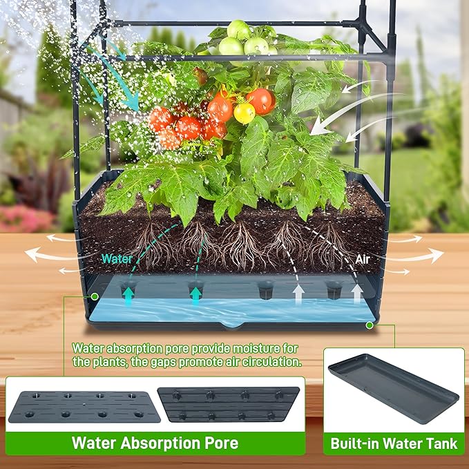 2 Packs Raised Garden Bed Tomato Planter Box - Image 2