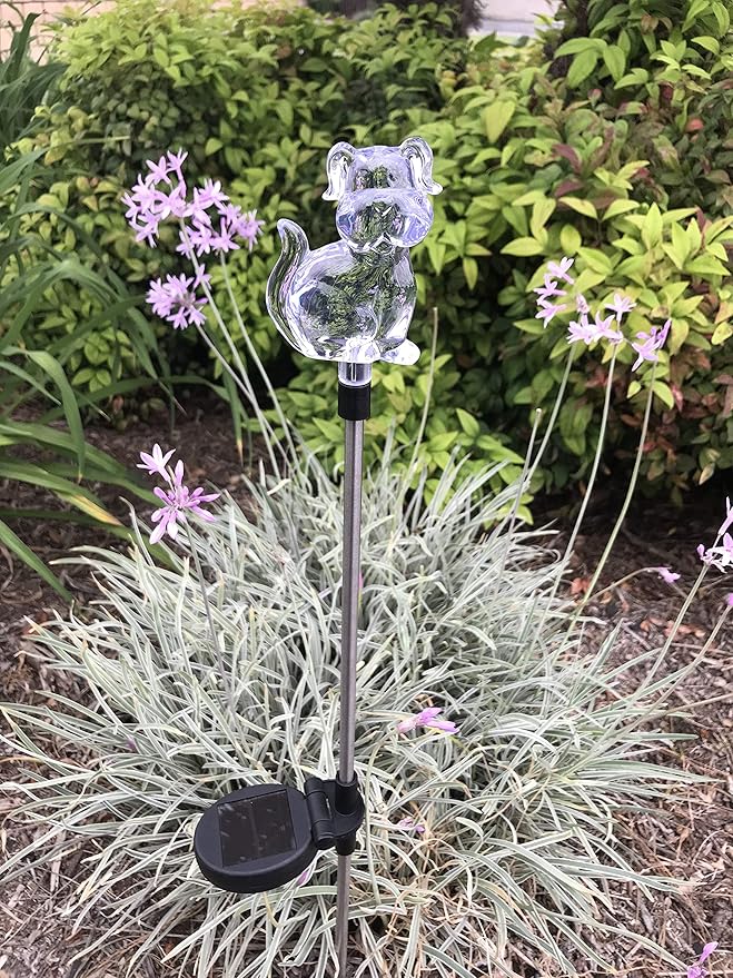 Solar Garden Stake Lights with Color Changing LED or Regular White LED by Ntertainment+House