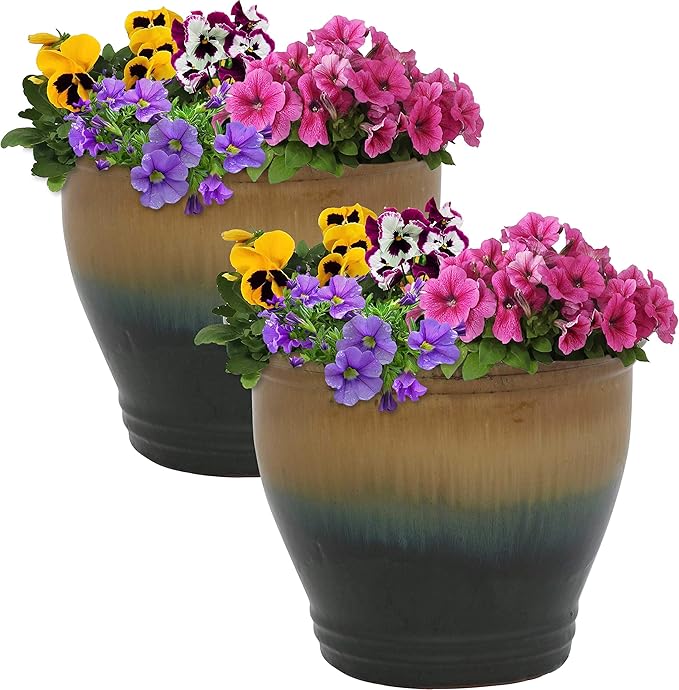 Sunnydaze Round Ceramic Planter by SunnydazeDecor