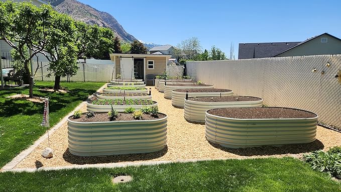 A ANLEOLIFE 4-Pack 6X3X2ft & 8X4X2ft Deep Root Galvanized Raised Garden Beds - Image 4