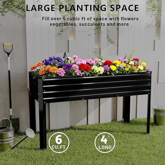MGNO 2PCS Galvanized Raised Garden Bed Outdoor - Image 5