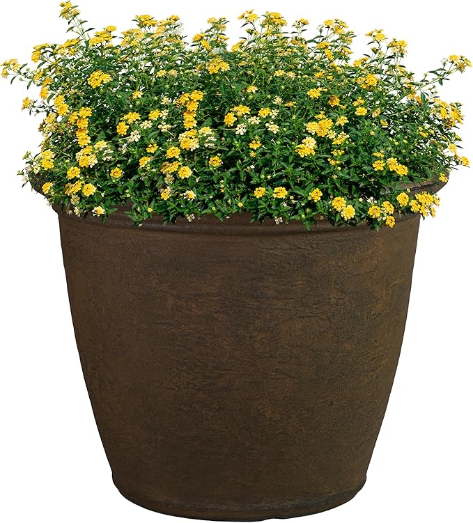 Sunnydaze 20-Inch Anjelica Large Plastic Pot by SunnydazeDecor