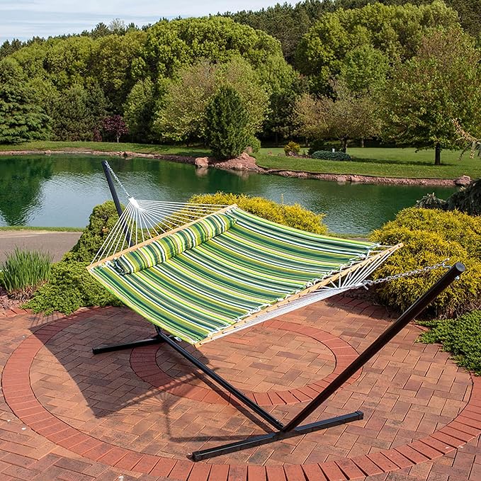 Sunnydaze Quilted Outdoor Hammock - Image 9