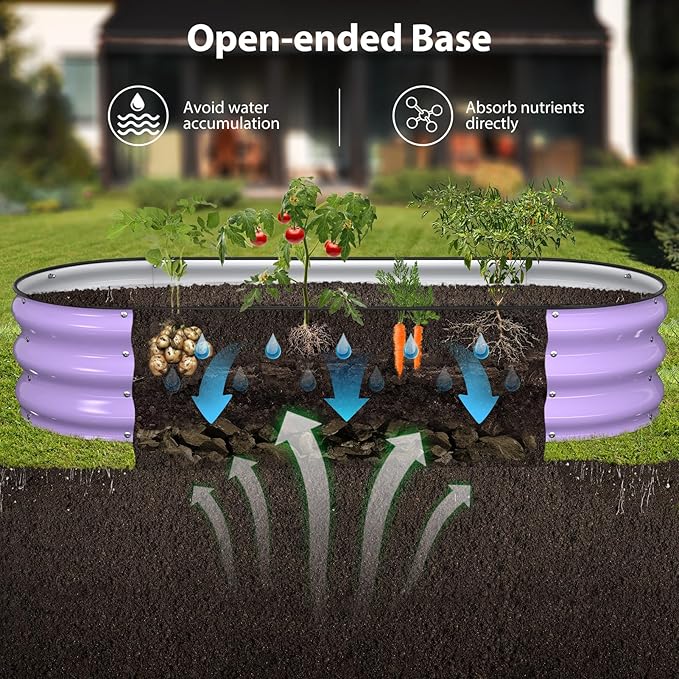 Raised Garden Bed Kit, Large Metal Raised Beds - Image 4