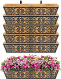 6 Pack 30 Inch Window Boxes Planters Railing Planter Box by KarlliuHOMEGARDEN