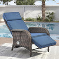 Zero Gravity Wicker Patio Recliner Chair by JelwalyPatioFurnitureSet