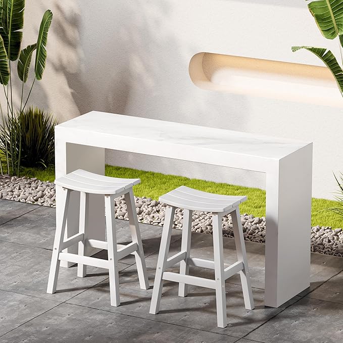 Stoog Weatherproof Bar Stools Set of 4, - Image 9