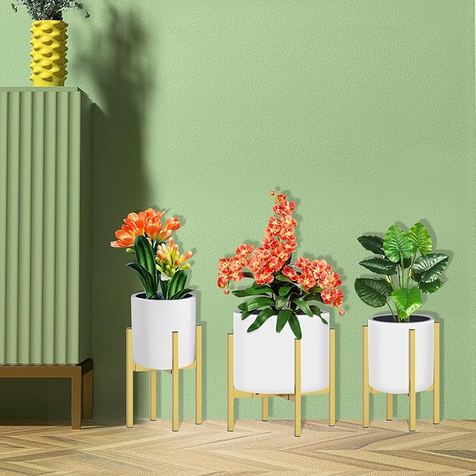 Heavy Plant Stand for 10"-16" Plant Pot Indoor Outdoor Corner, Adjustable Metal - Image 6