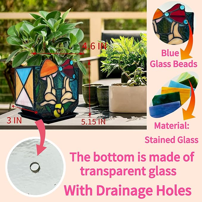 Mushroom Lady Body Plant Pots, Flower Pot - Image 3