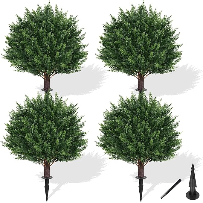 Artificial Cypress Topiary Tree by FEELTHENEWWORLD