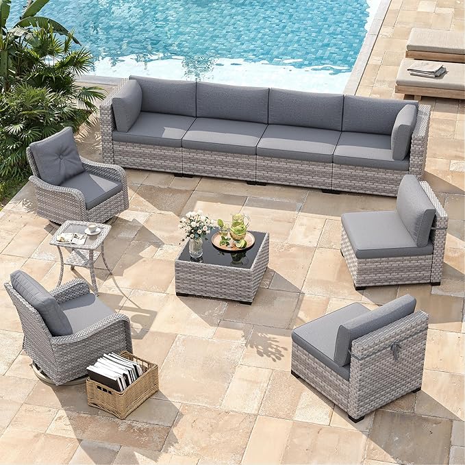 8-Seat Modern Patio Furniture Set - Image 2