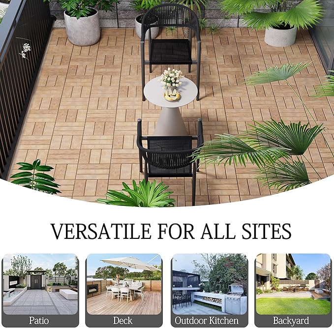 TWT Patio Dining Chairs Outdoor Stackable Dining Chairs - Image 8