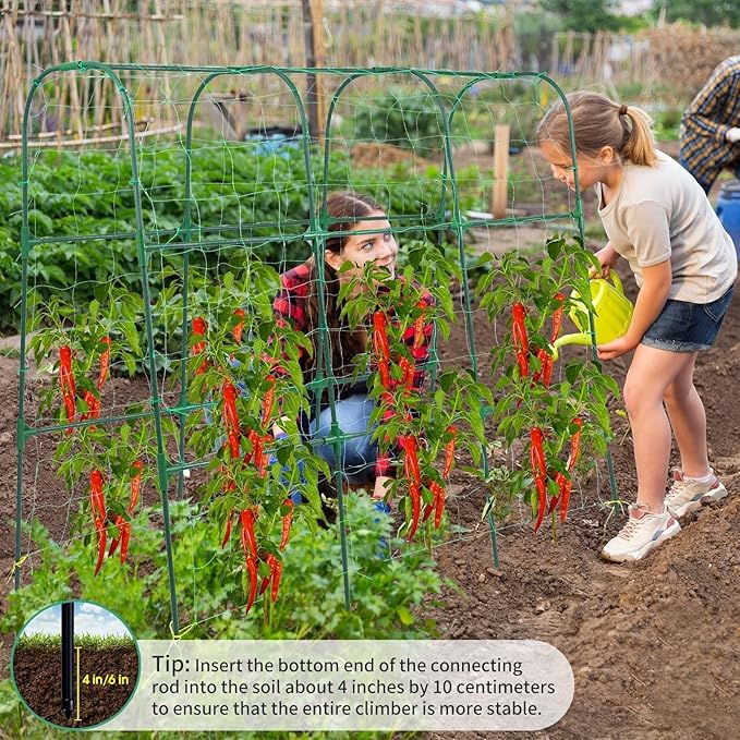 Garden Trellis for Climbing Plants Outdoor, Cucumber Trellis for Raised Bed - Image 6