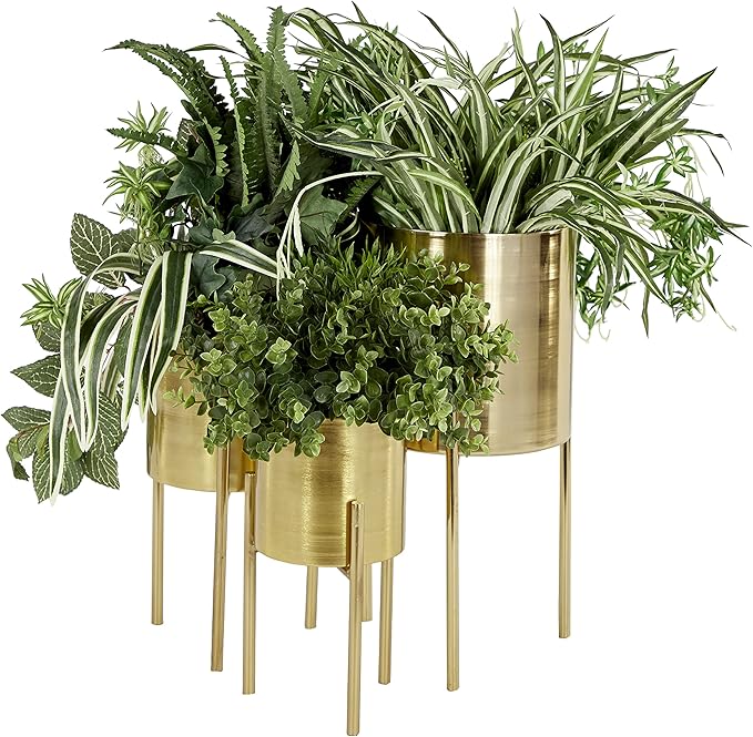 Deco 79 Metal Indoor Outdoor Planter Large Planter Pot - Image 11