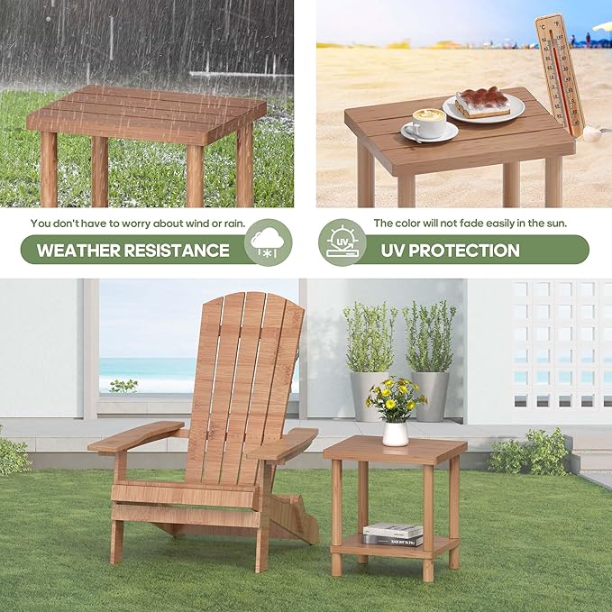 Outdoor Side Table, 2-Tier Small Outdoor Table - Image 6