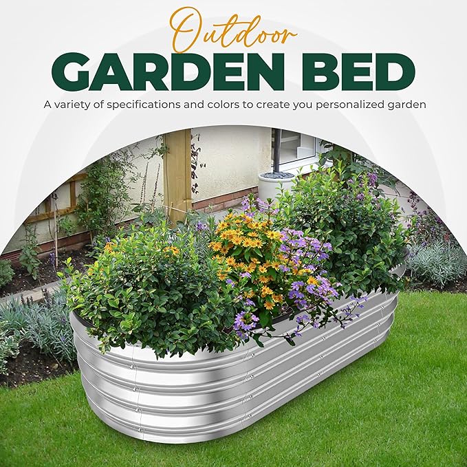 Utopia Home Galvanized Raised Garden Bed Kit 4x2x1ft, Planter Box Raised Garden - Image 7