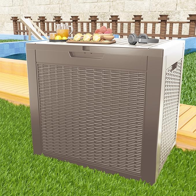 37 Gallon Outdoor Deck Box, Lockable Waterproof Outdoor Storage Boxes - Image 4