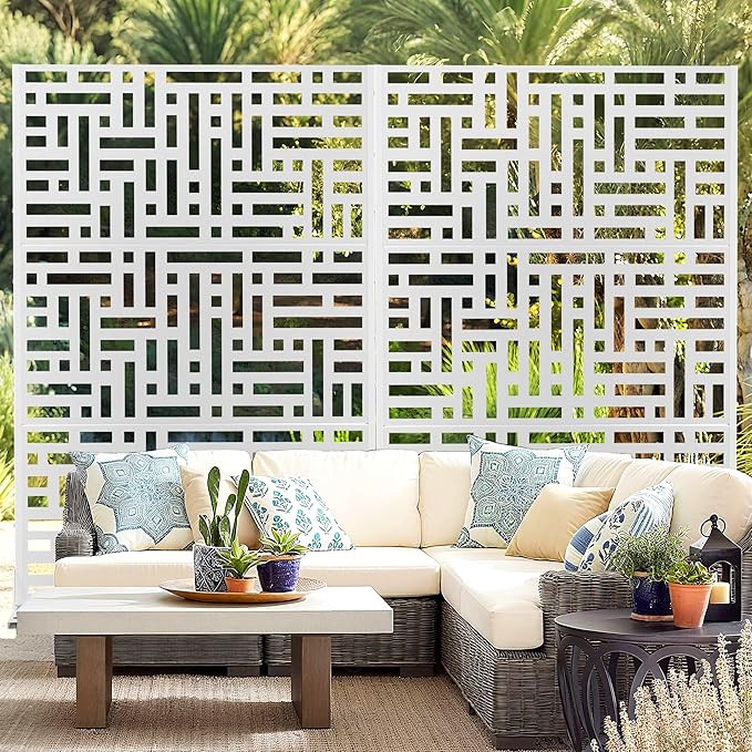 Outdoor Privacy Screen, Freestanding Privacy Fence Panels by FENCY