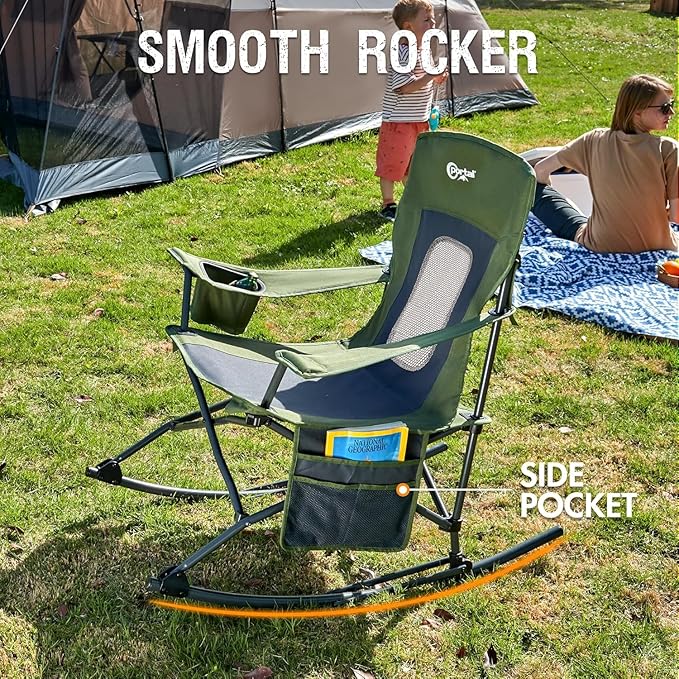 Portal Outdoor Rocking Chair Camping Folding Portable Rocker - Image 6