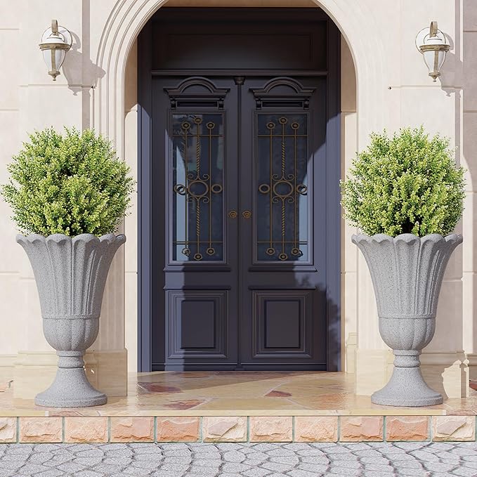 23" Tall Planters for Outdoor Plants Set of 2, Planter - Image 6