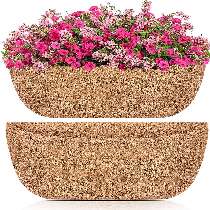 Y&M 36" Coco Liner for Window Box Deck Basket Planter Trough Coconut Fiber by YM