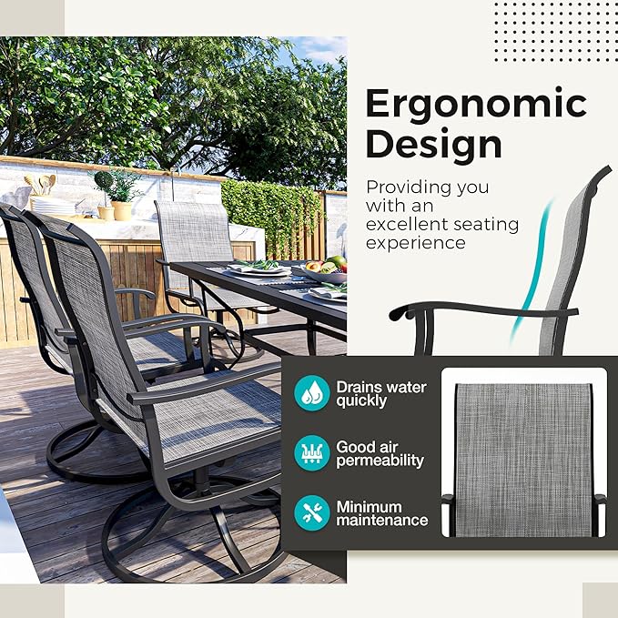 Pamapic 7-Piece Patio Dining Furniture Set - Image 5