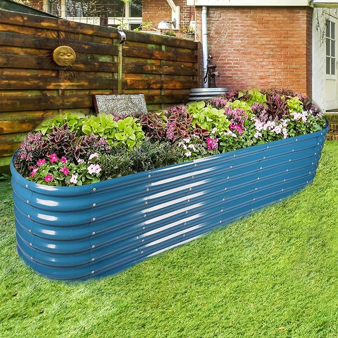 Land Guard 8×2×2ft Galvanized Raised Garden Bed Kit, Raised Garden Boxes Outdoor - Image 5