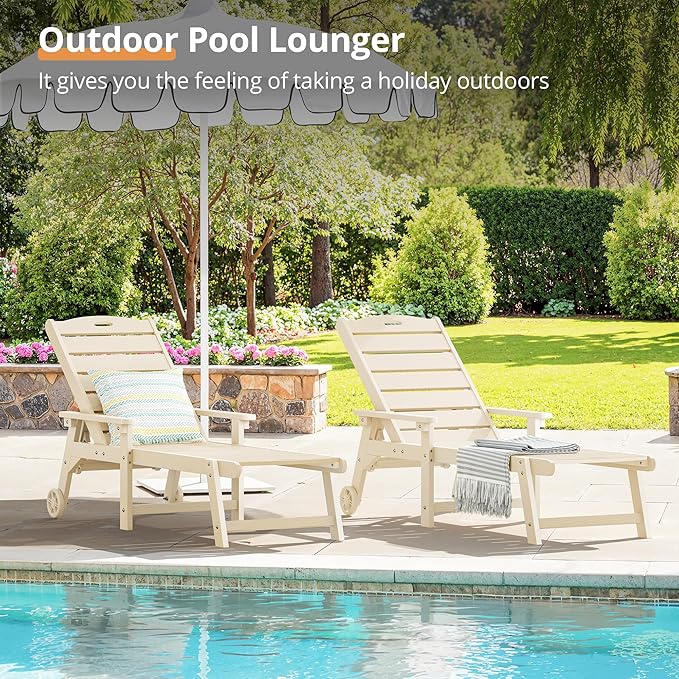 LUE BONA Chaise Lounge Chairs Set - Image 4