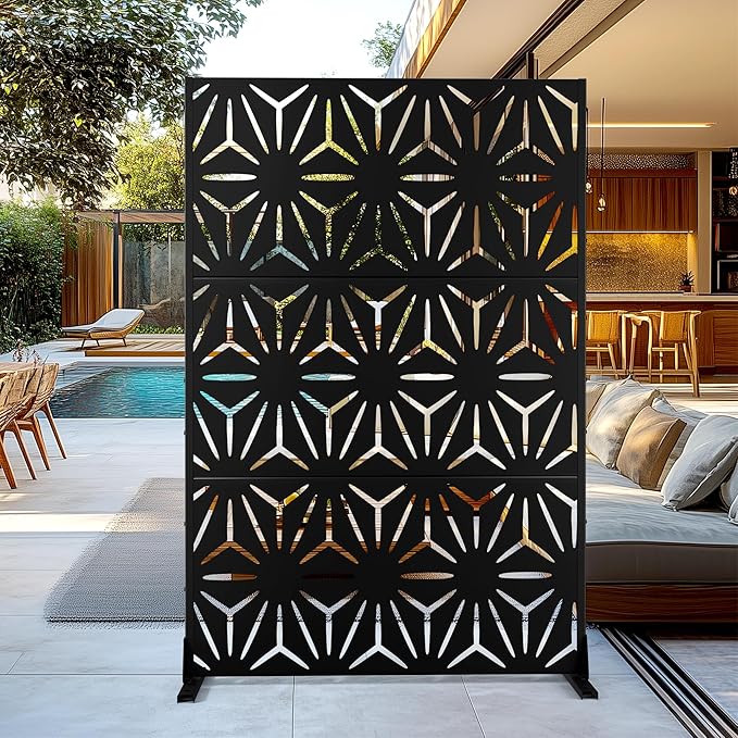 Outdoor Privacy Screen, Freestanding Privacy Fence Panels by FENCY